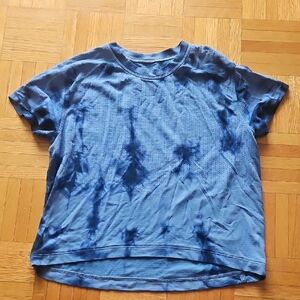 lululemon athletica Navy Tie-Dye Short Sleeve Tee